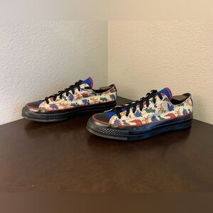 Converse Chuck Taylor All Star Low Sneaker Dinosaur Print Men’s Size 9 Women 11